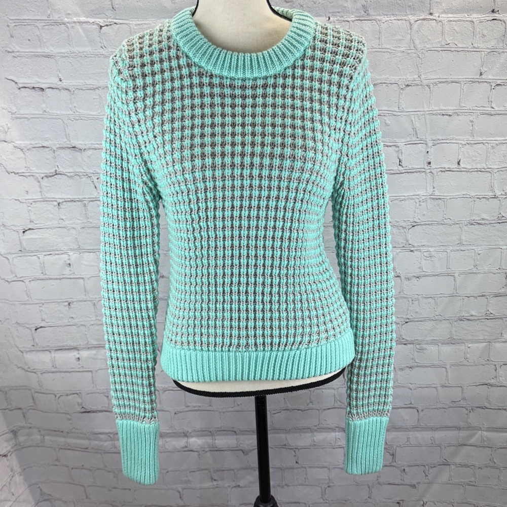 ⭐️Ksubi Waffle Knit sweater listerine light Gray size M nwt retail $385